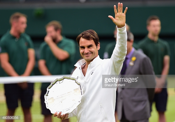 during day thirteen of the Wimbledon Lawn Tennis Championships at the All England Lawn Tennis and Croquet Club on July 12, 2015 in London, England.